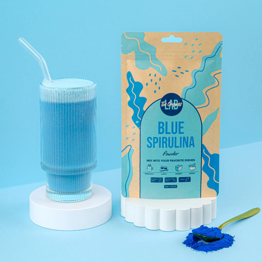 The Organic Labs - Blue Green Algae Spirulina Powder Extract - 50 g.