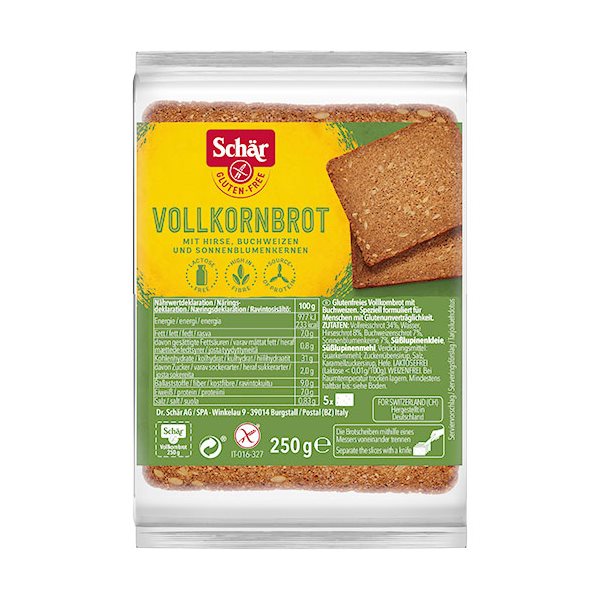 Schär - Fuldkornsbrød - 250 g-