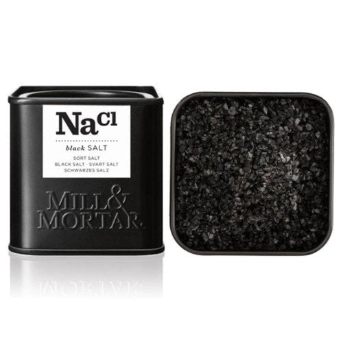 Mill & Mortar Sort flagesalt - 70 g.