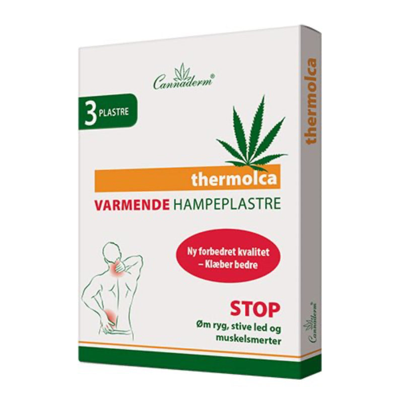 Nature Team - Varmende Hampeplastre Thermolca (Ømme led og muskelsmerter') 3 stk