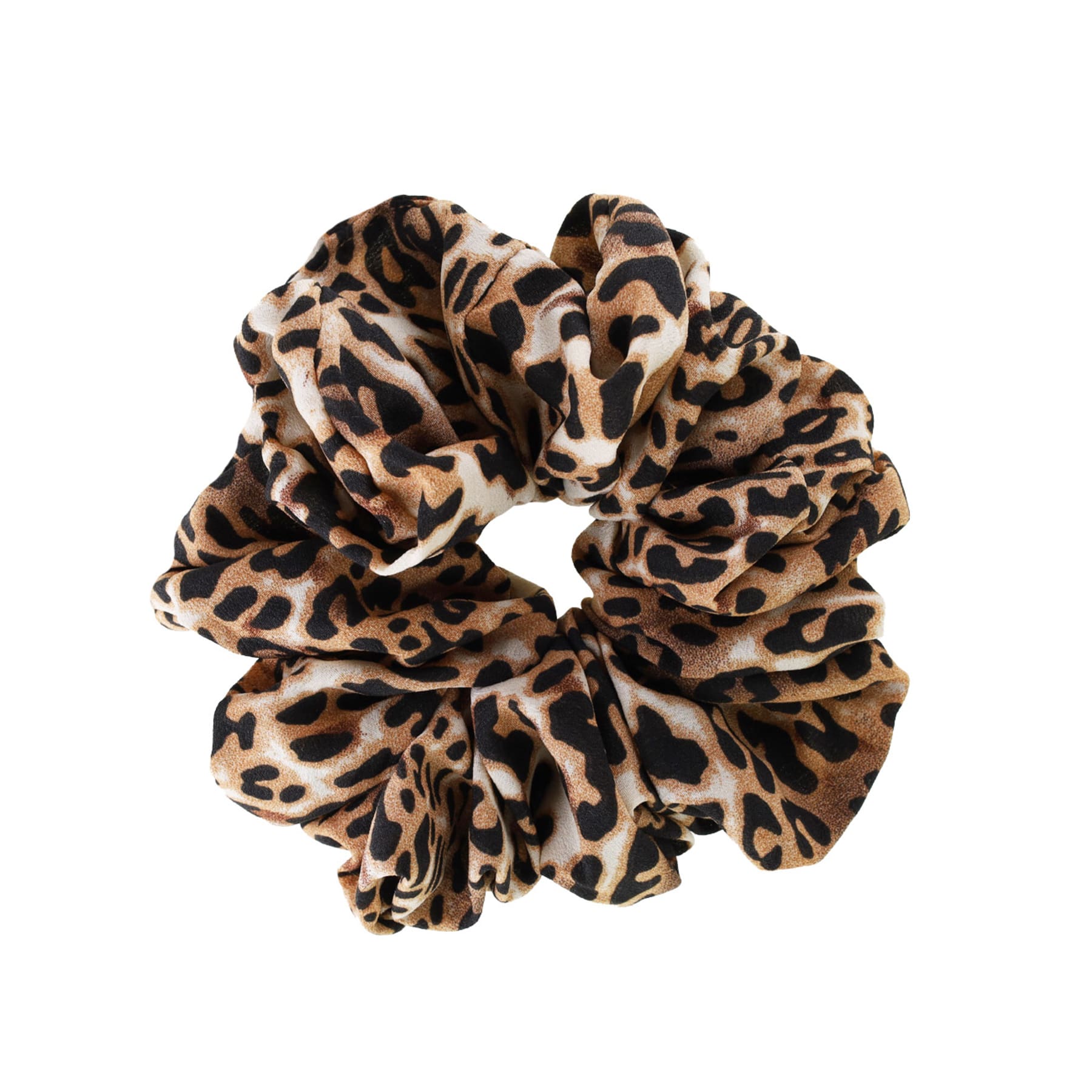 ByStær - Isabella Scrunchie - Leopard - 18 cm.