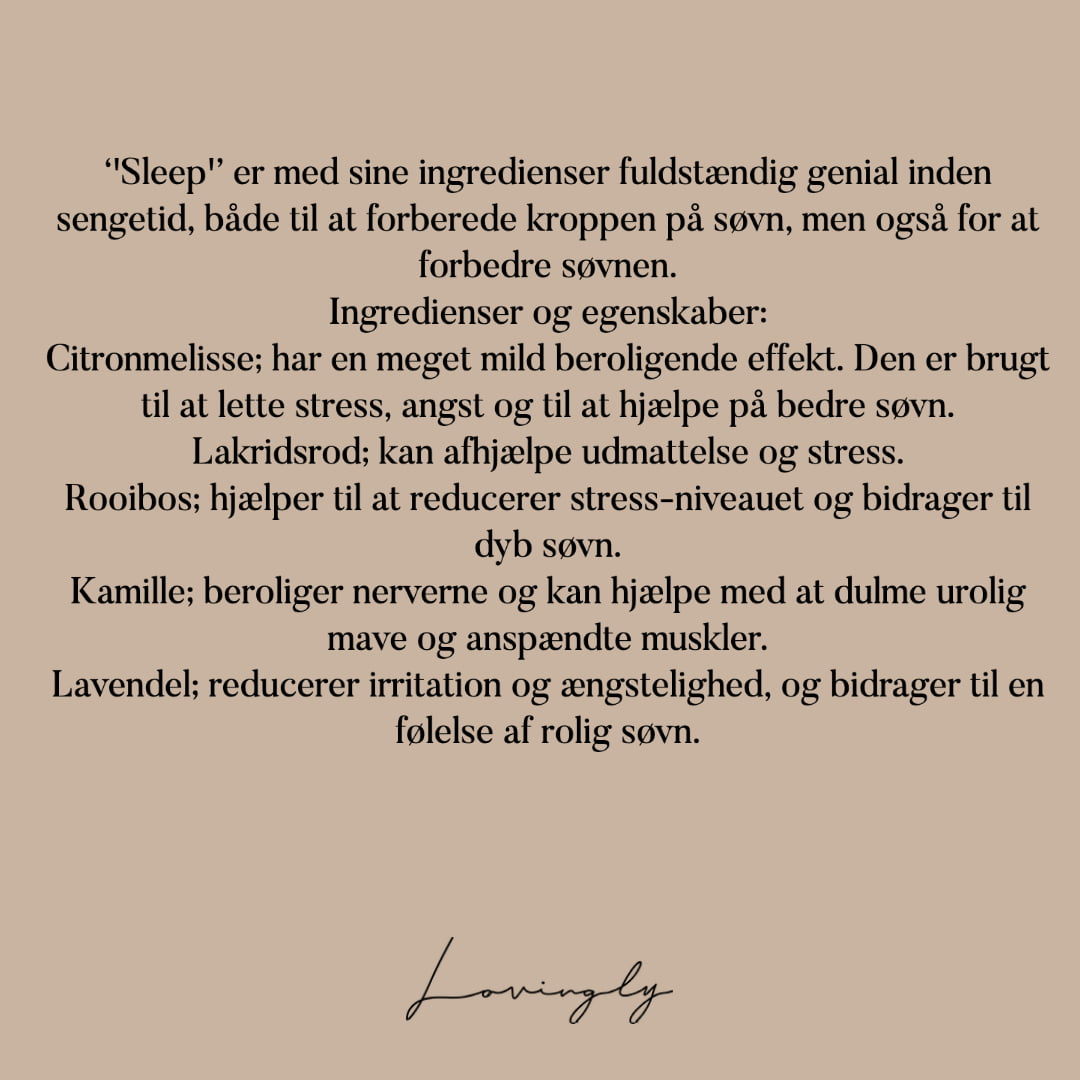 Teministeriet - Urtete - Sleep