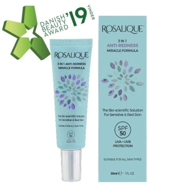 Rosalique - 3 i 1-antirødmecreme SPF 50